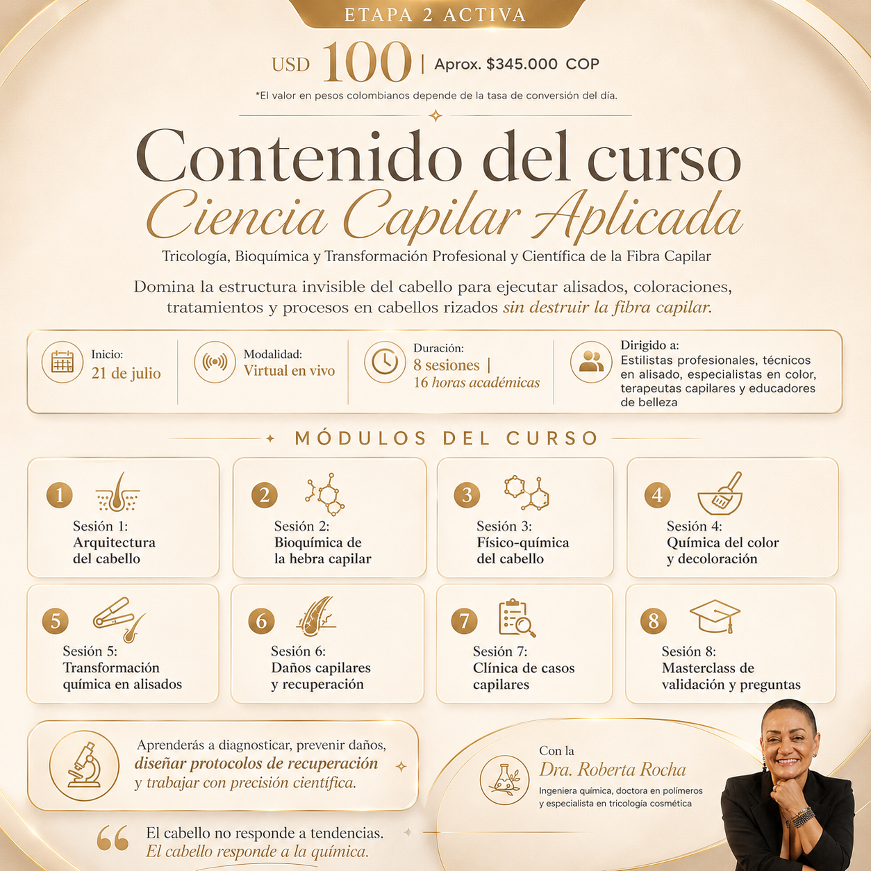 Curso # 1: Ciencia Capilar Aplicada